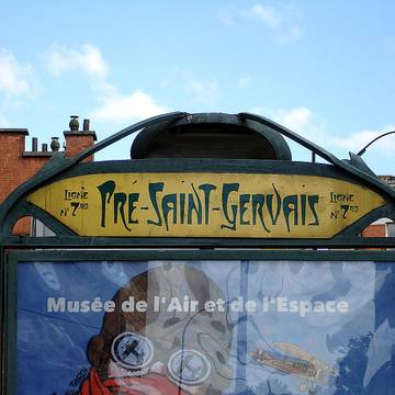 Édicule Guimard de la station Pré Saint-Gervais - Paris 19ème