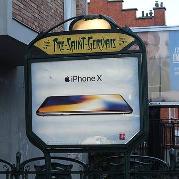 Édicule Guimard de la station Pré Saint-Gervais - Paris 19ème