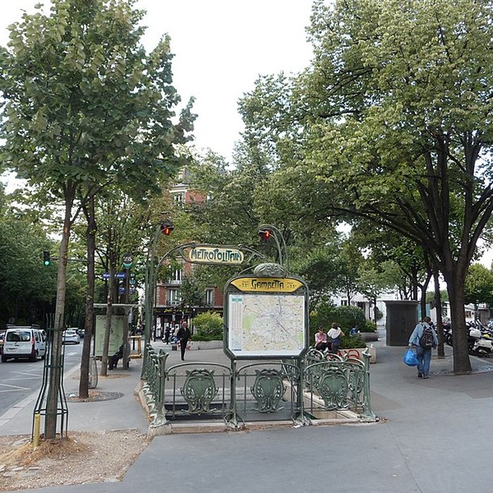 Photo de Édicule Guimard de la station Gambetta - Paris 20ème