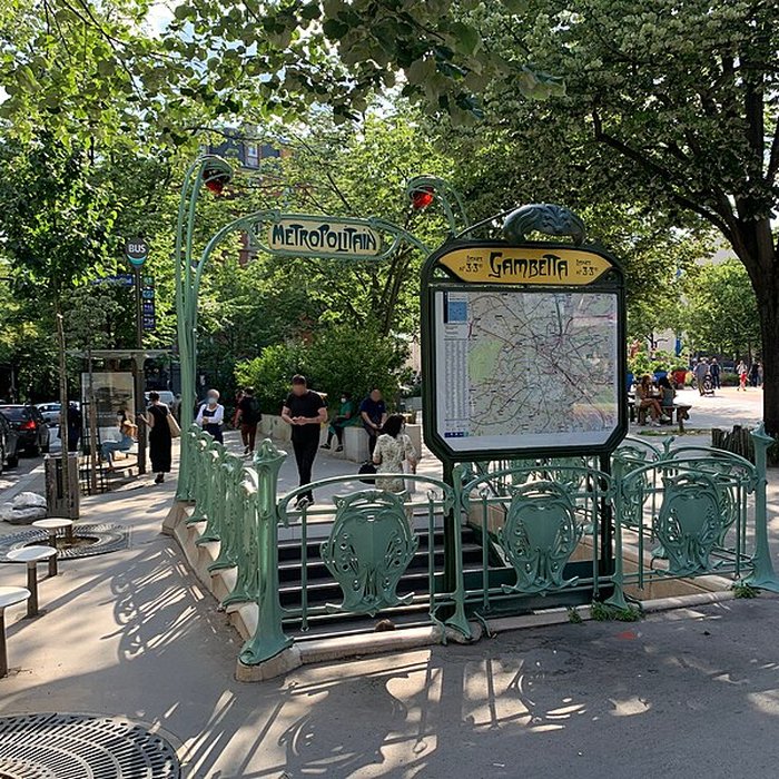 Photo de Édicule Guimard de la station Gambetta - Paris 20ème