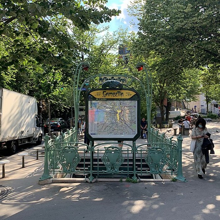 Photo de Édicule Guimard de la station Gambetta - Paris 20ème