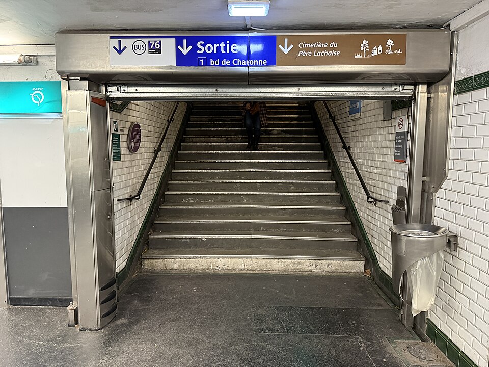 Édicule Guimard de la station Philippe Auguste - Paris 20ème