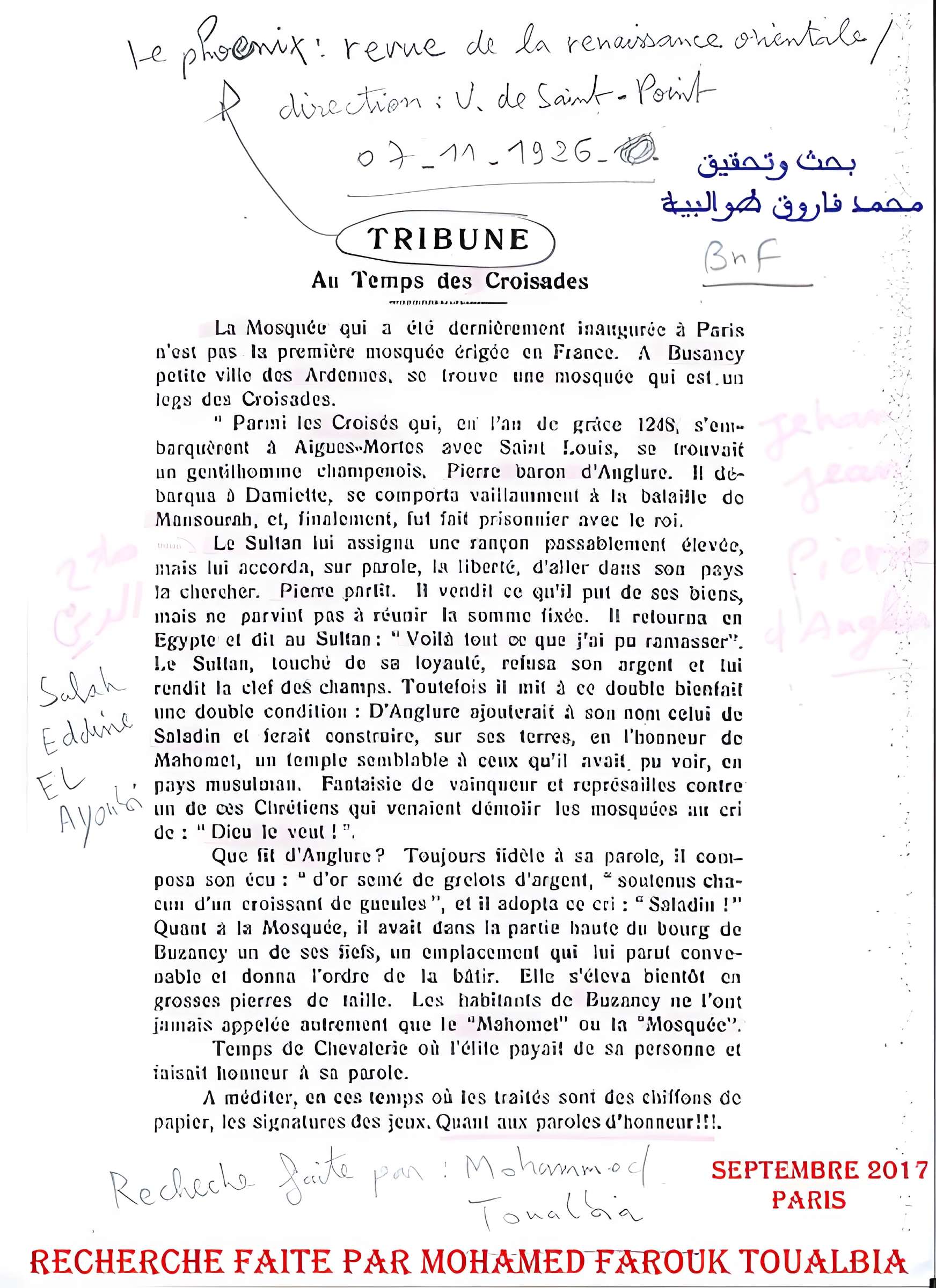 Mosquée de Paris et Institut musulman