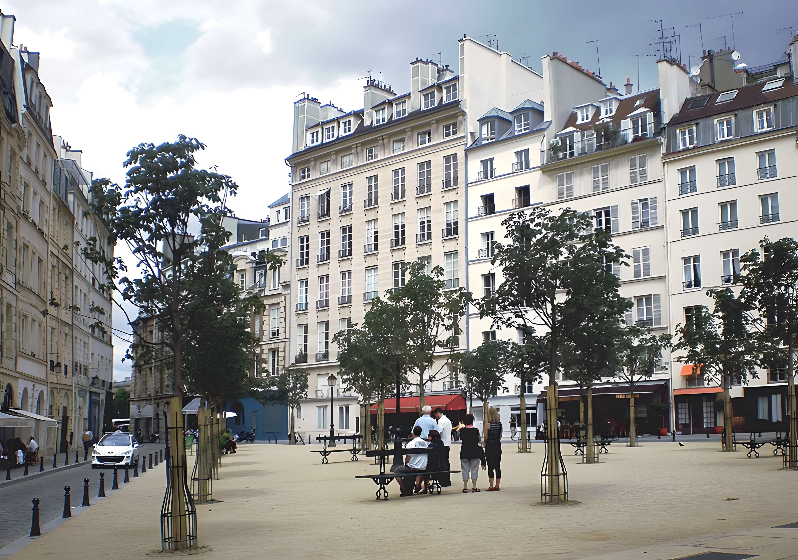 Place Dauphine : le sol