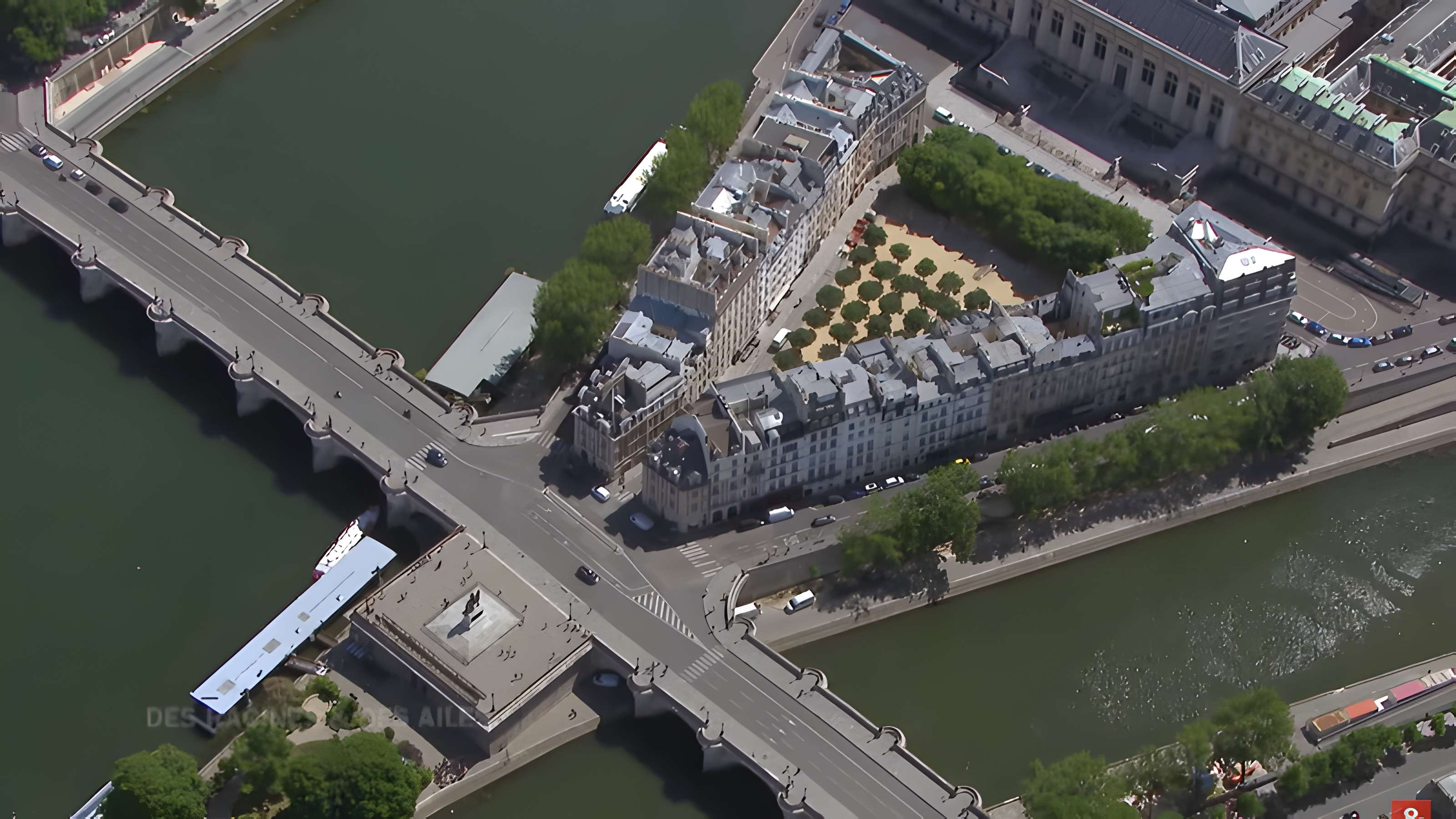 Place Dauphine : le sol