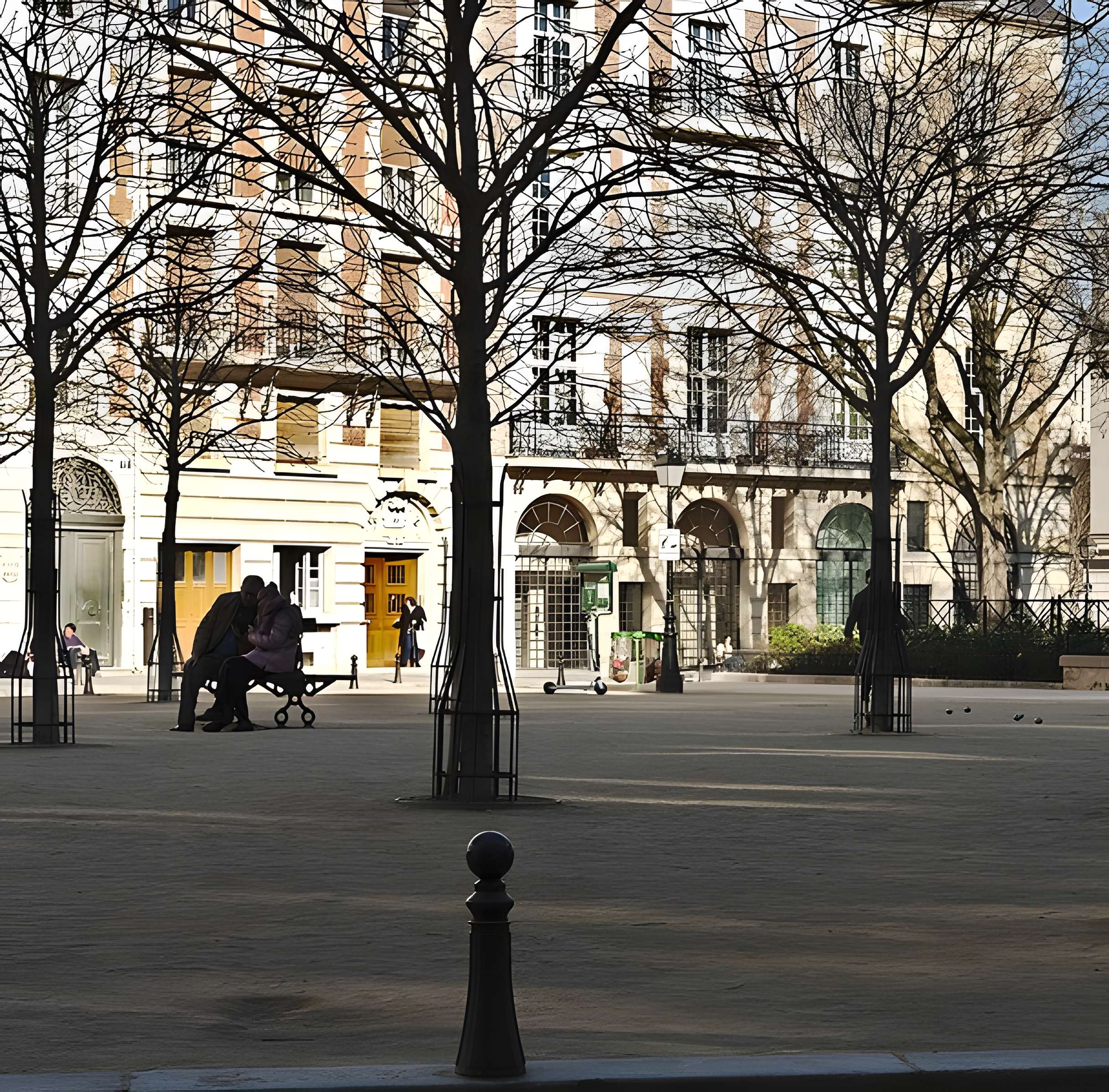 Place Dauphine : le sol