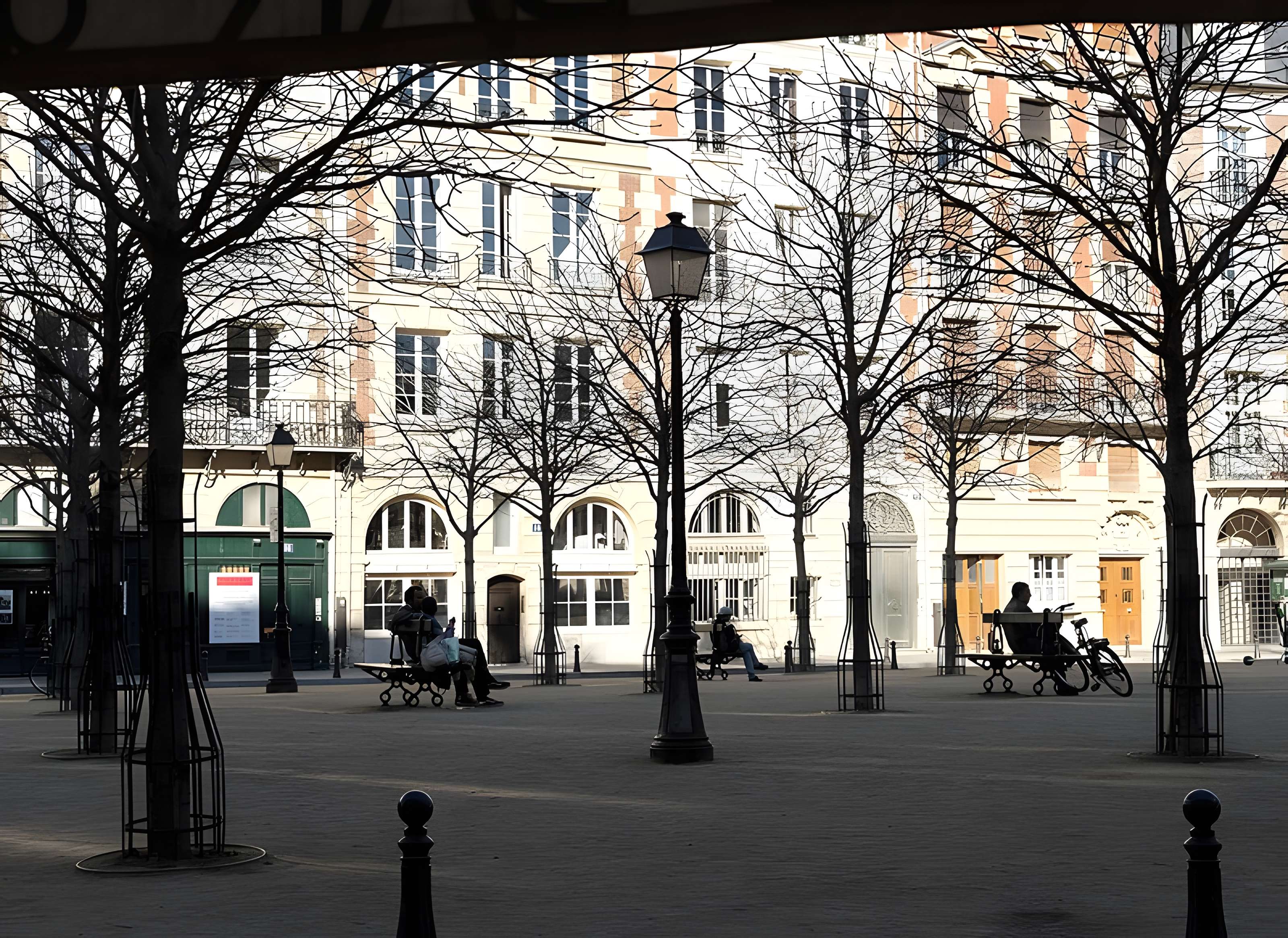Place Dauphine : le sol