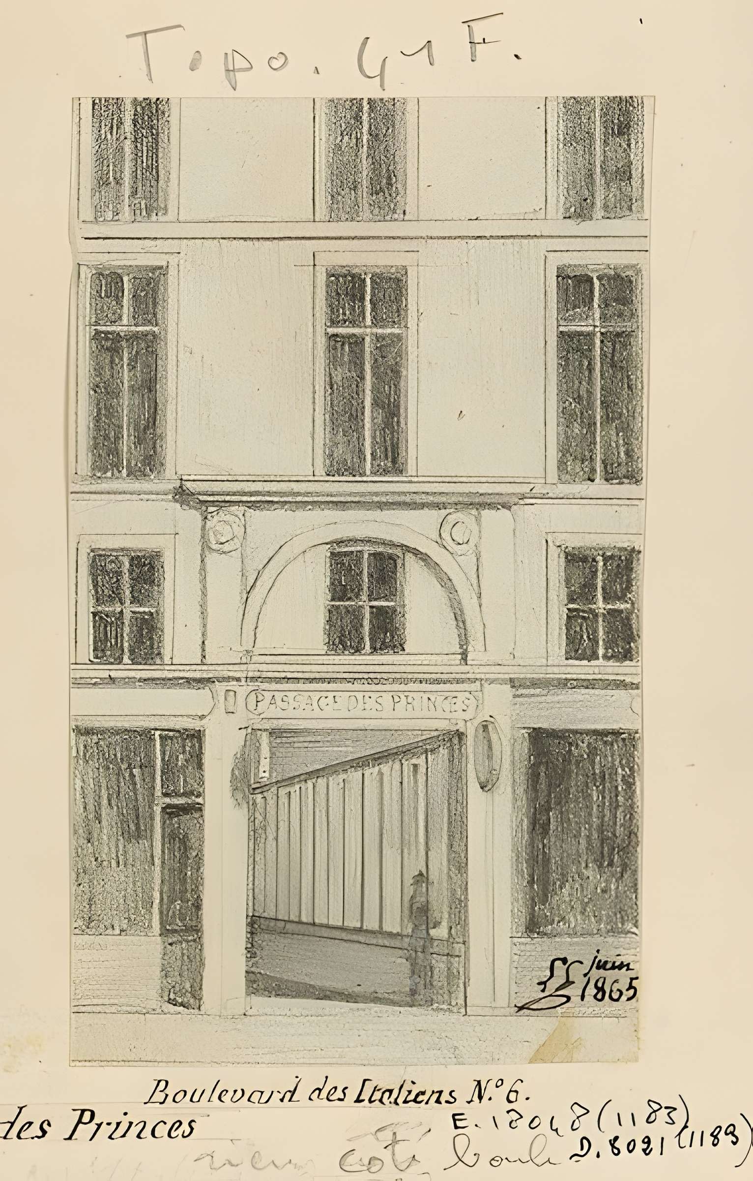 Passage des Princes (n° 7 à 17, 23, 25)