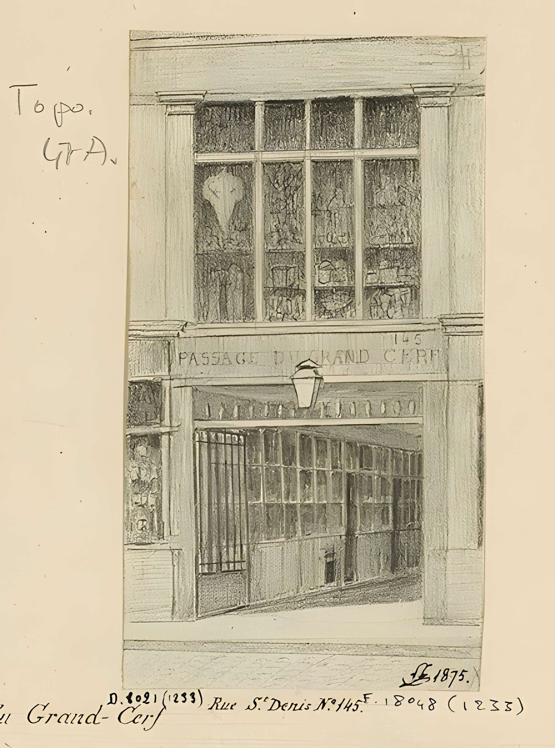 Passage du Grand-Cerf (n° 1 à 59 et n° 2 à 58)
