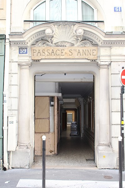 Passage Sainte-Anne - Paris 2ème