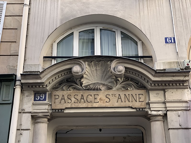Passage Sainte-Anne - Paris 2ème
