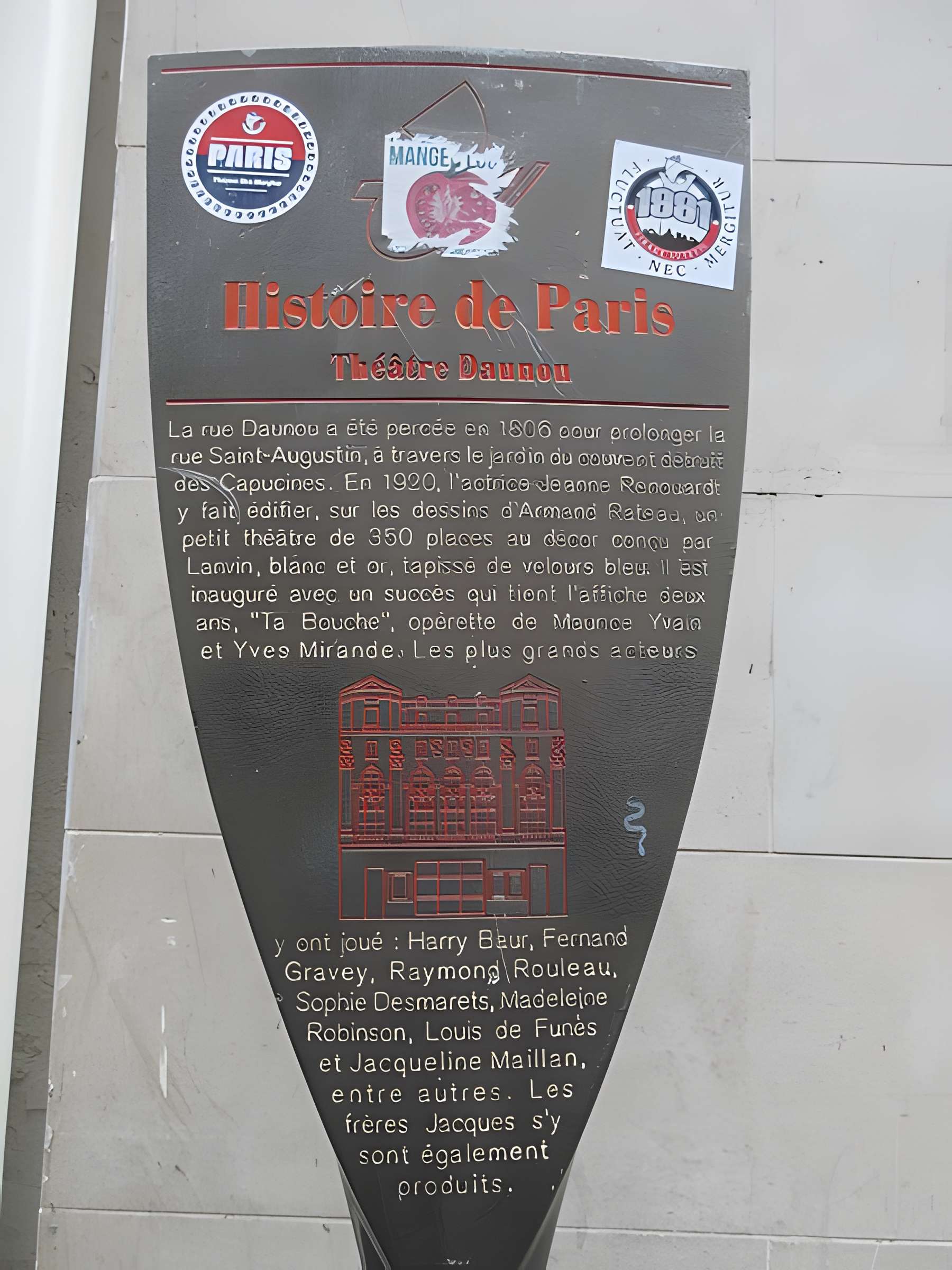 Théâtre Daunou - Paris 2ème