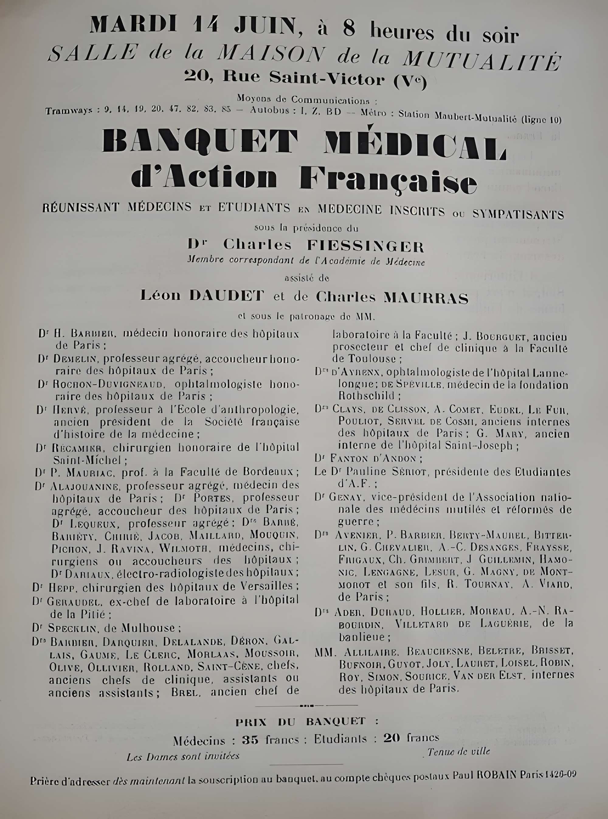 Maison de la Mutualité ou Palais de la Mutualité