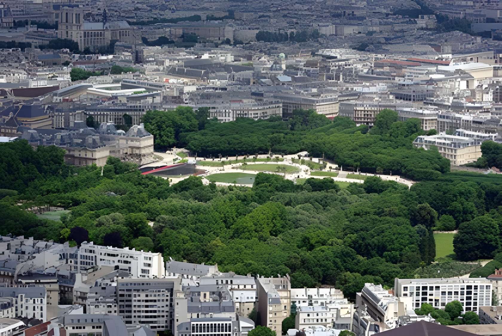 Jardin du Luxembourg - Paris 6ème vue aérienne