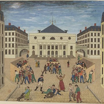 Place de lOdéon : le sol