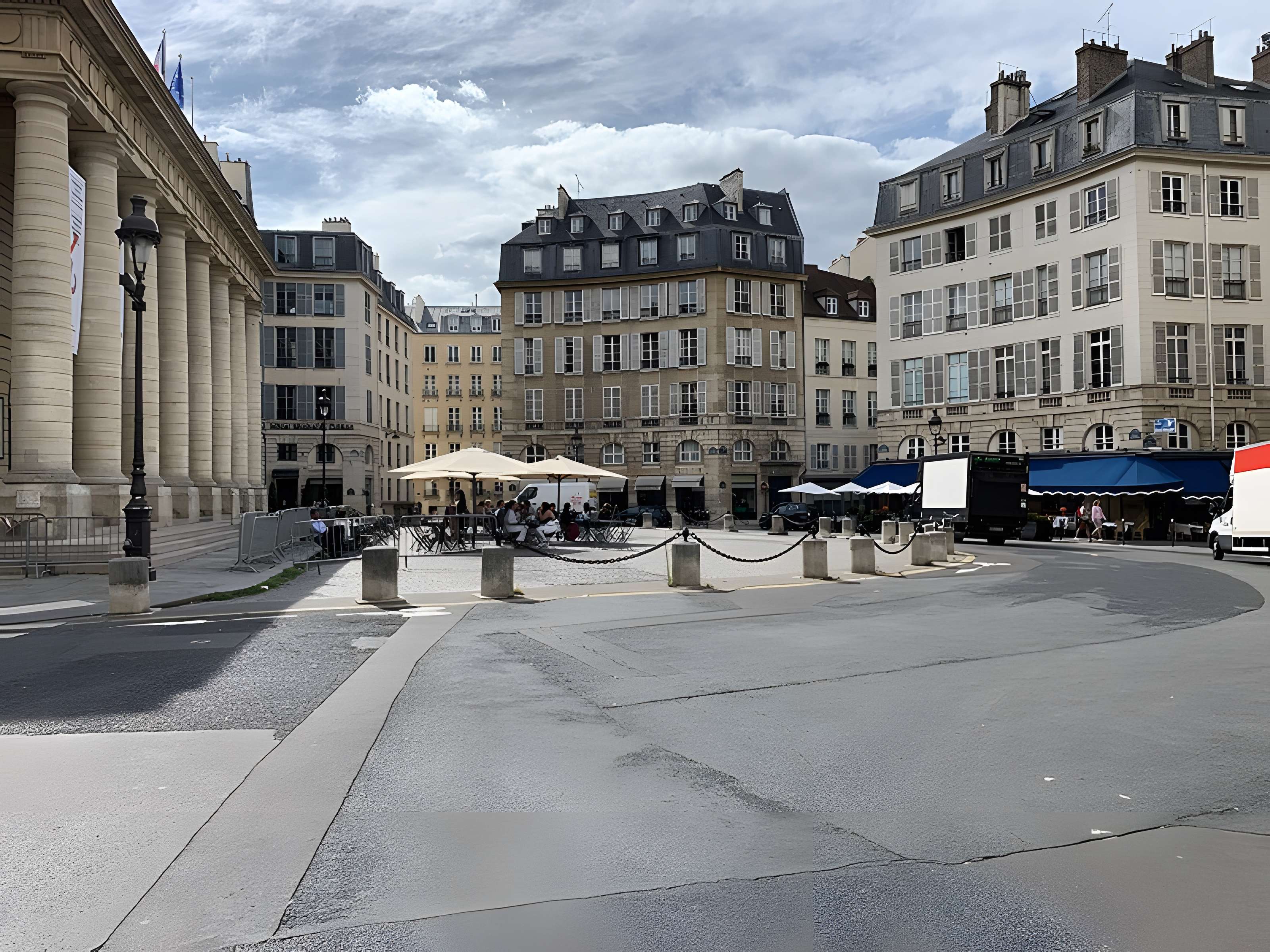 Place de l'Odéon : le sol