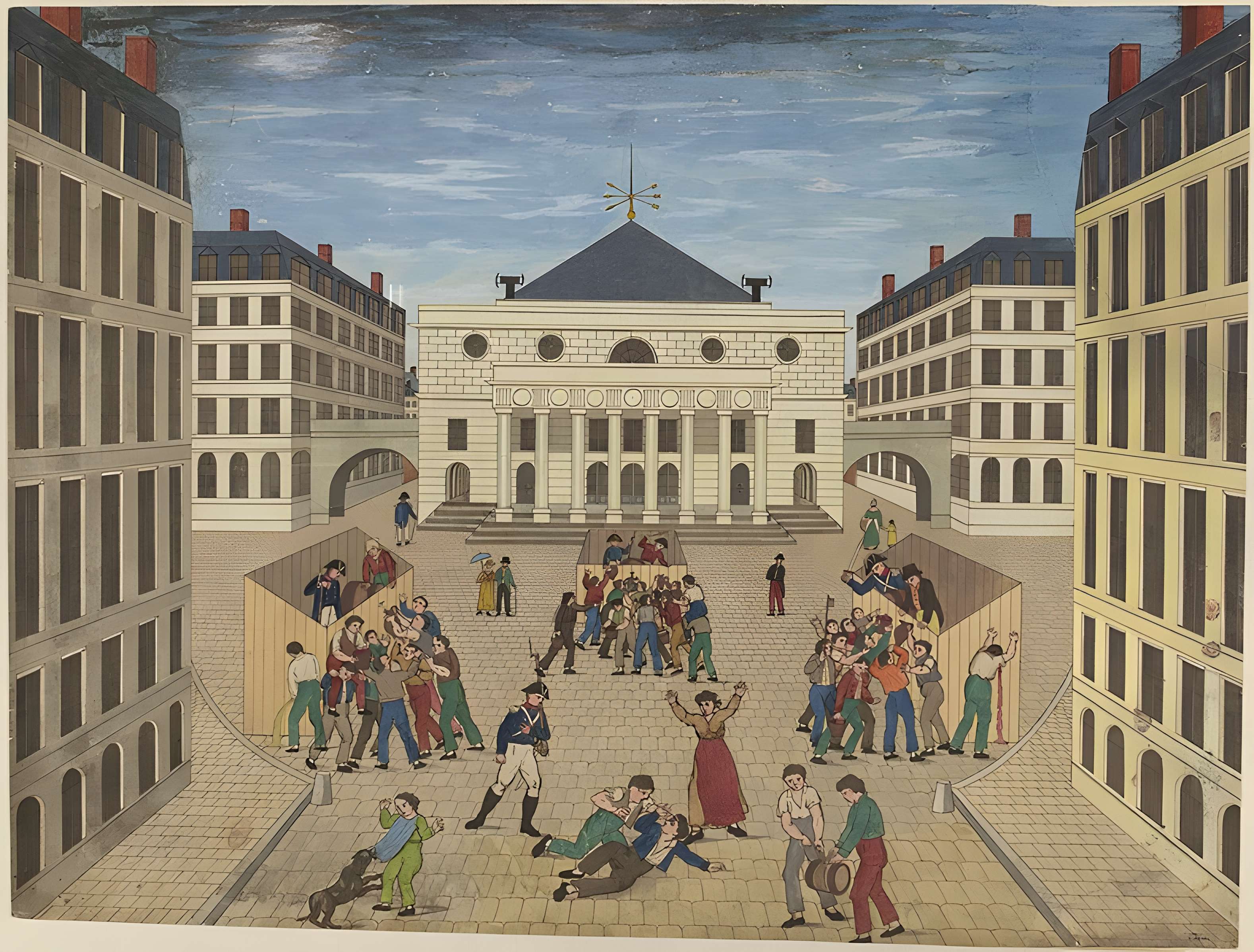 Place de l'Odéon : le sol