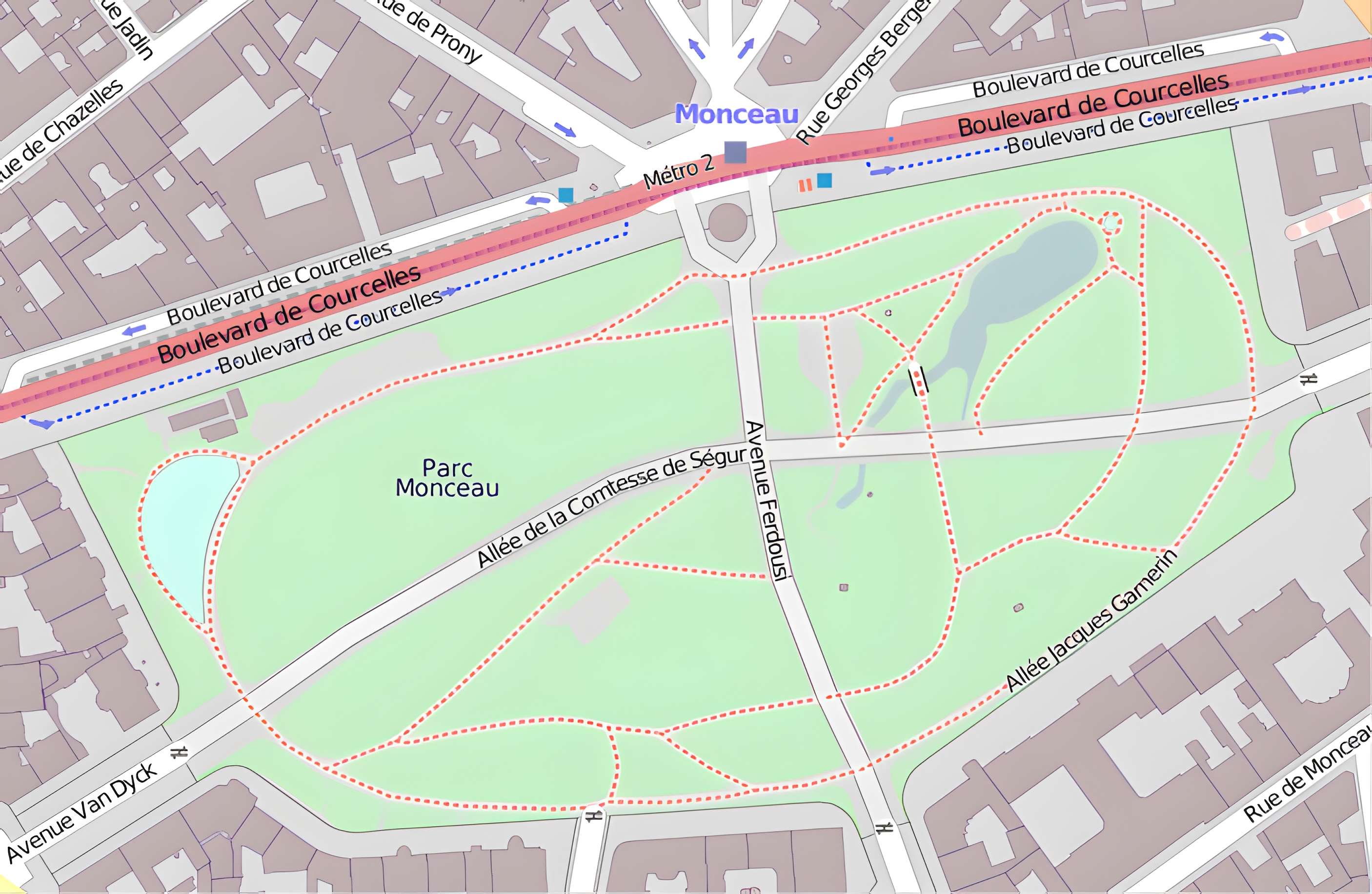 Parc Monceau à Paris