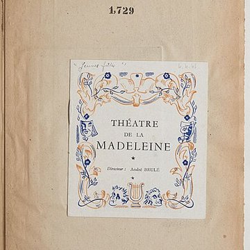 Théâtre de la Madeleine - Paris 8ème