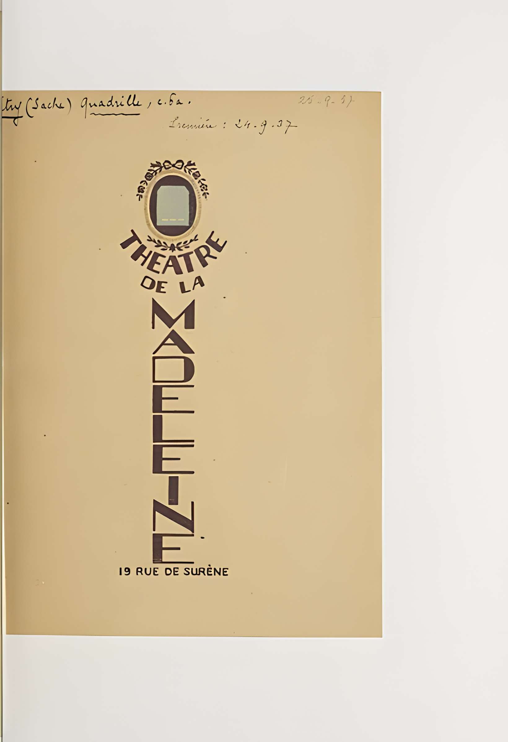 Théâtre de la Madeleine - Paris 8ème