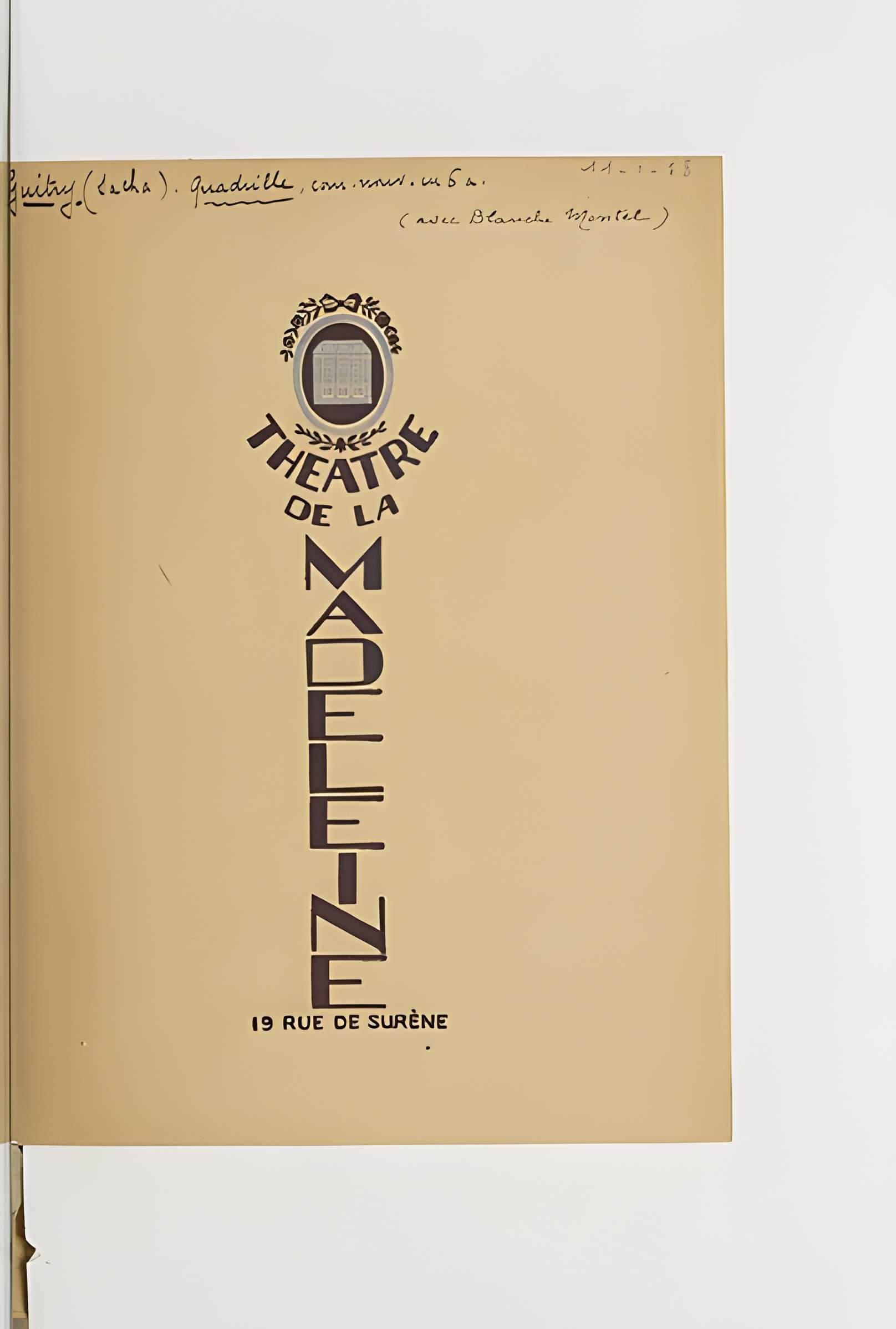 Théâtre de la Madeleine - Paris 8ème