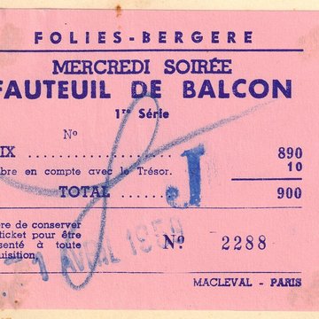 Théâtre des Folies Bergère à Paris