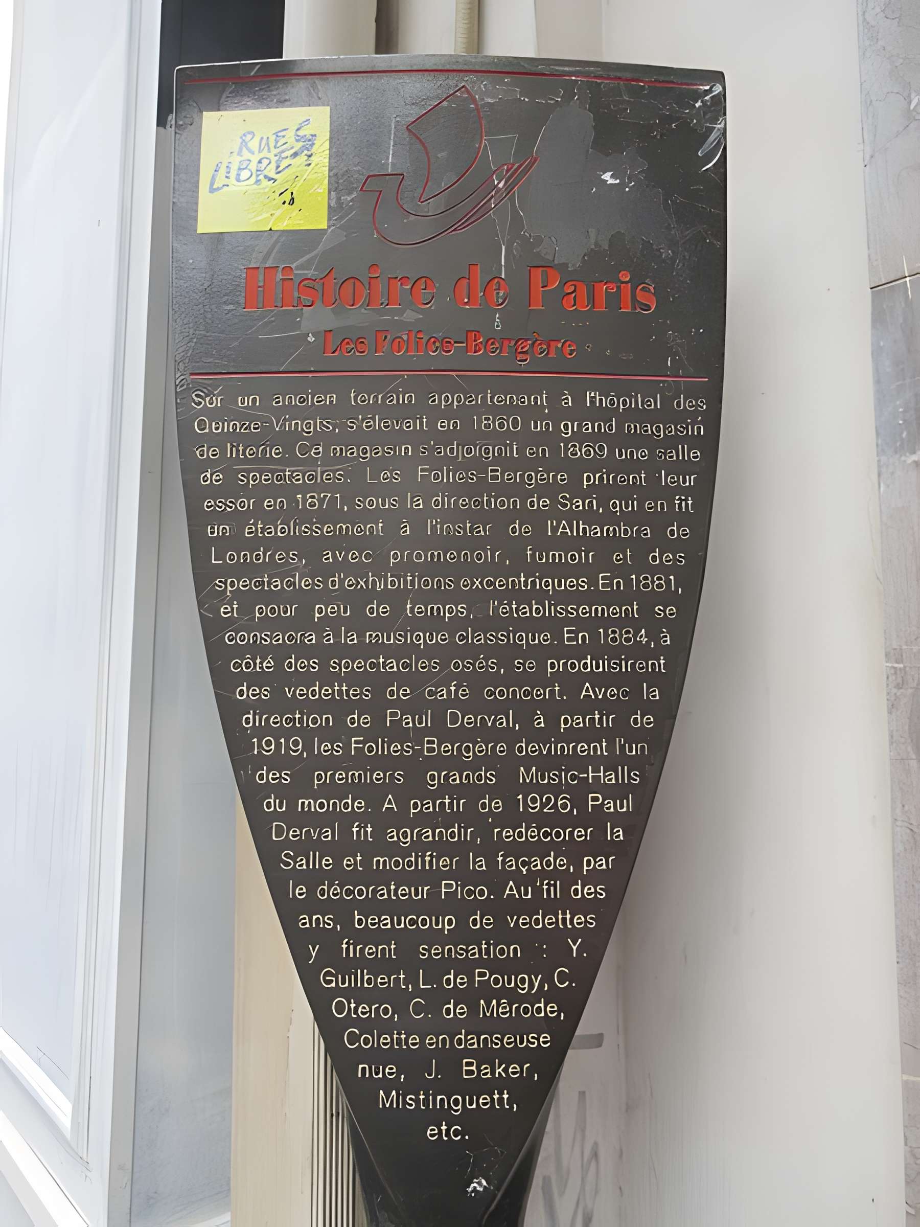 Théâtre des Folies Bergère à Paris