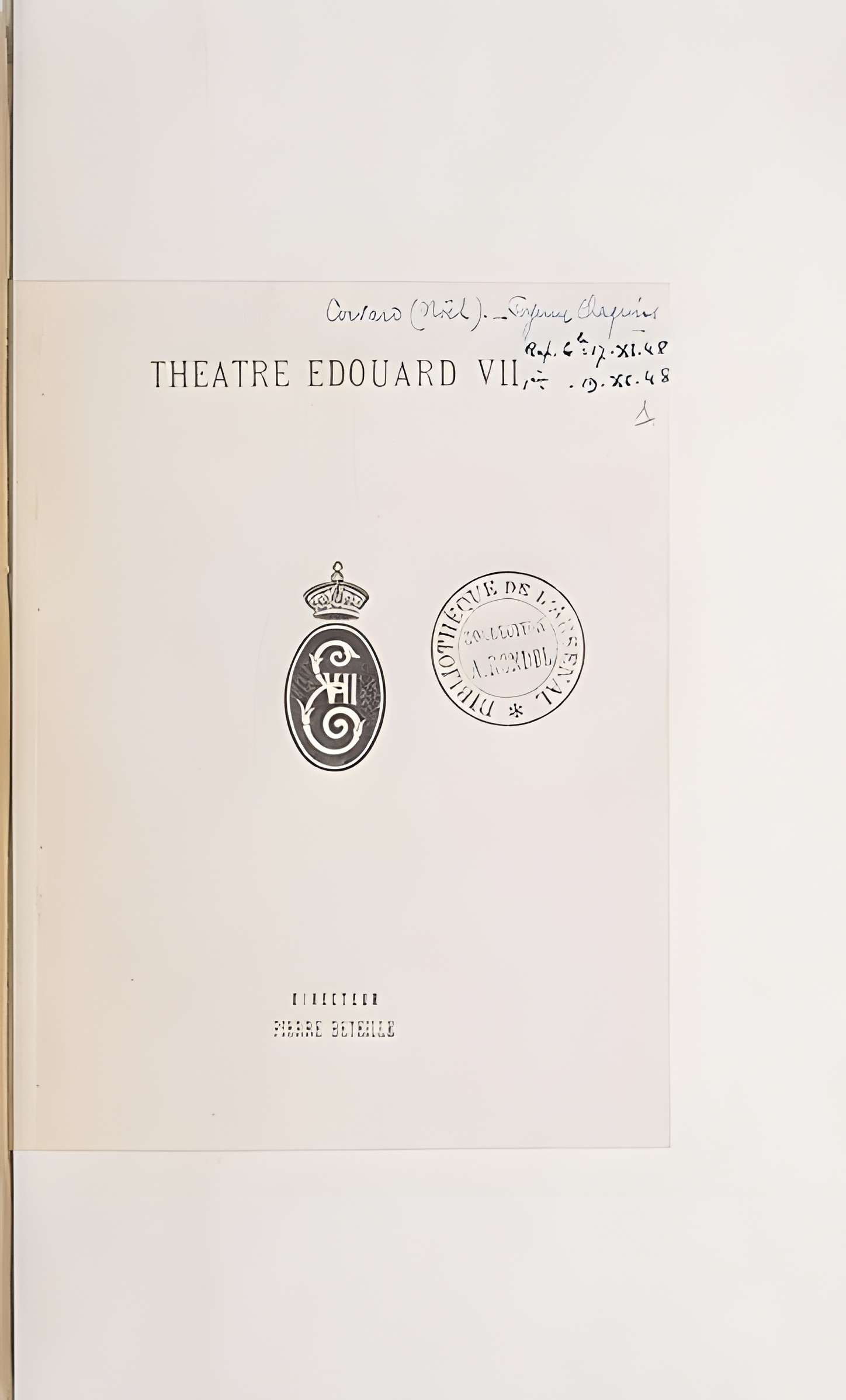 Théâtre Édouard VII - Paris 9ème