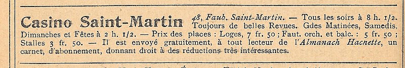 Théâtre de la Porte-Saint-Martin - Paris 10ème