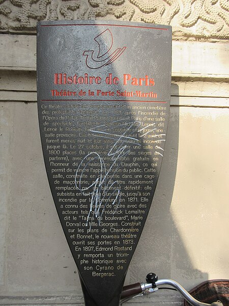 Théâtre de la Porte-Saint-Martin - Paris 10ème