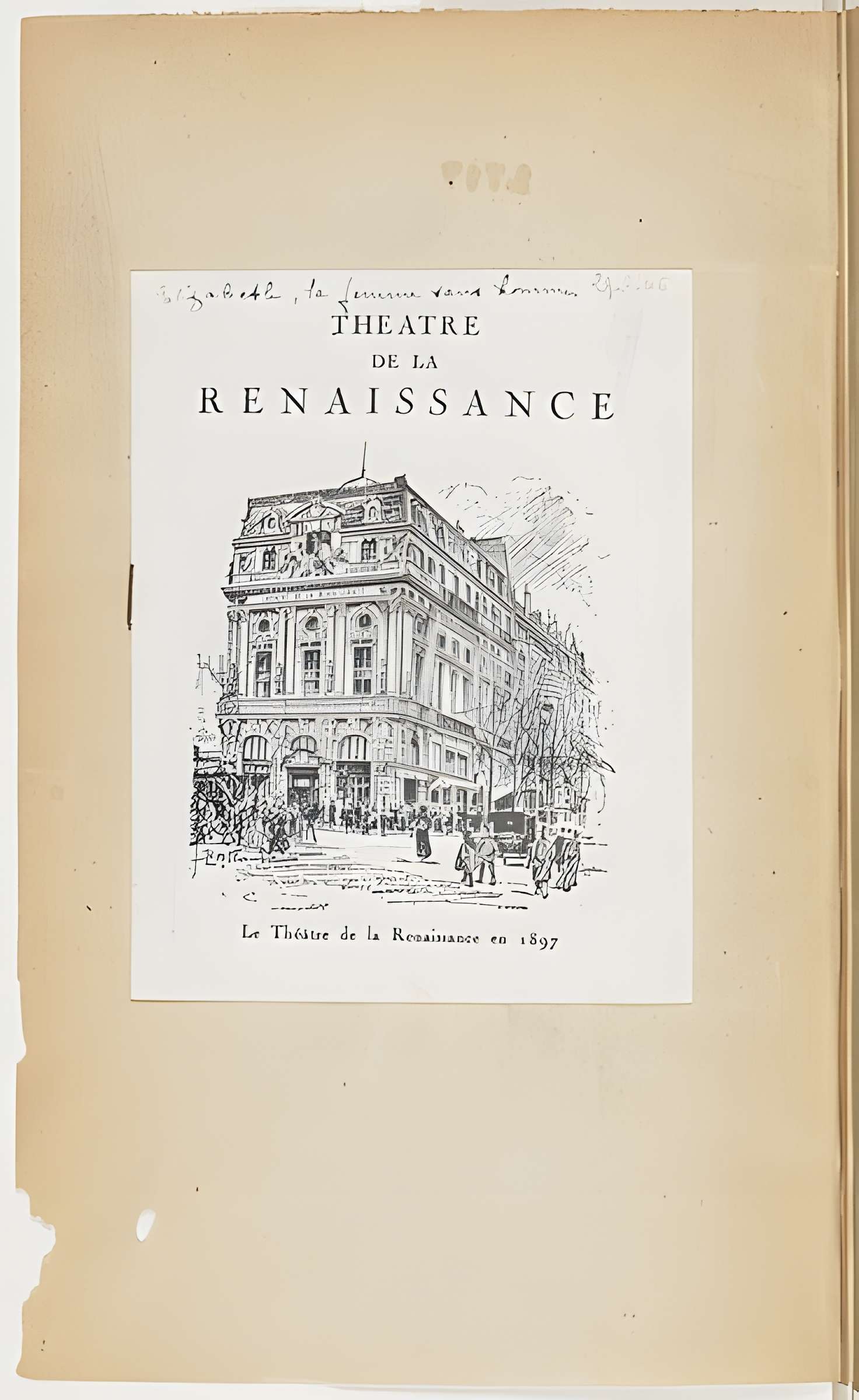 Théâtre de la Renaissance à Paris