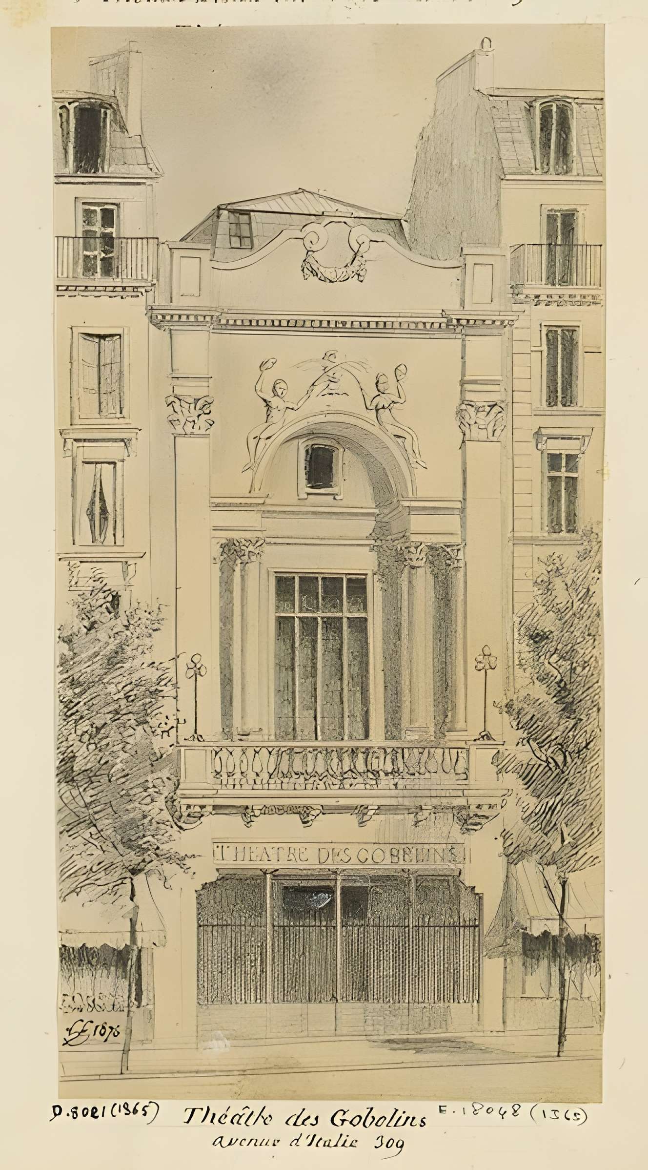 Théâtre des Gobelins  , actuellement cinéma Fauvette