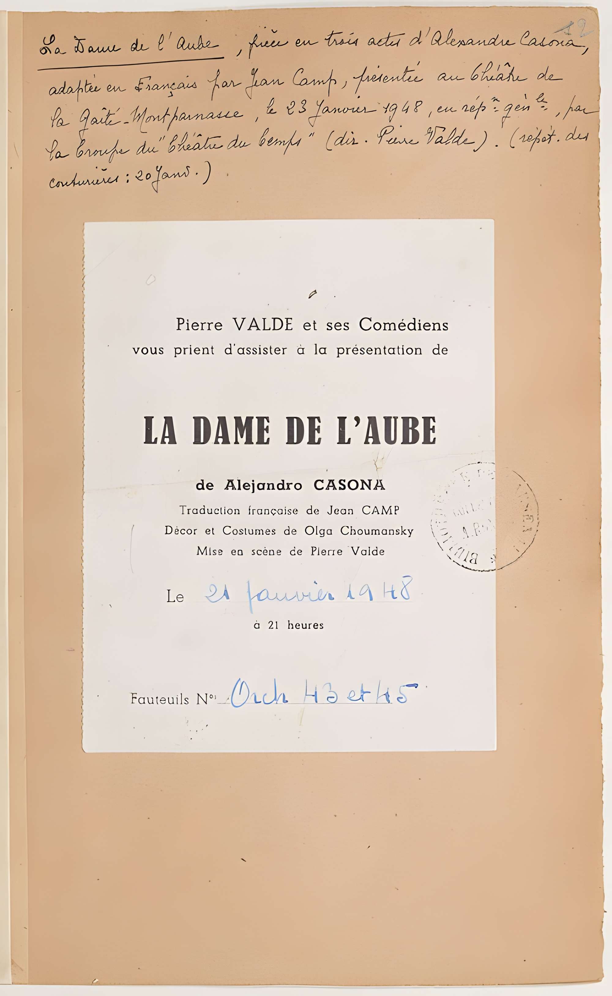 Théâtre Montparnasse ; Théâtre Montparnasse-Gaston Baty