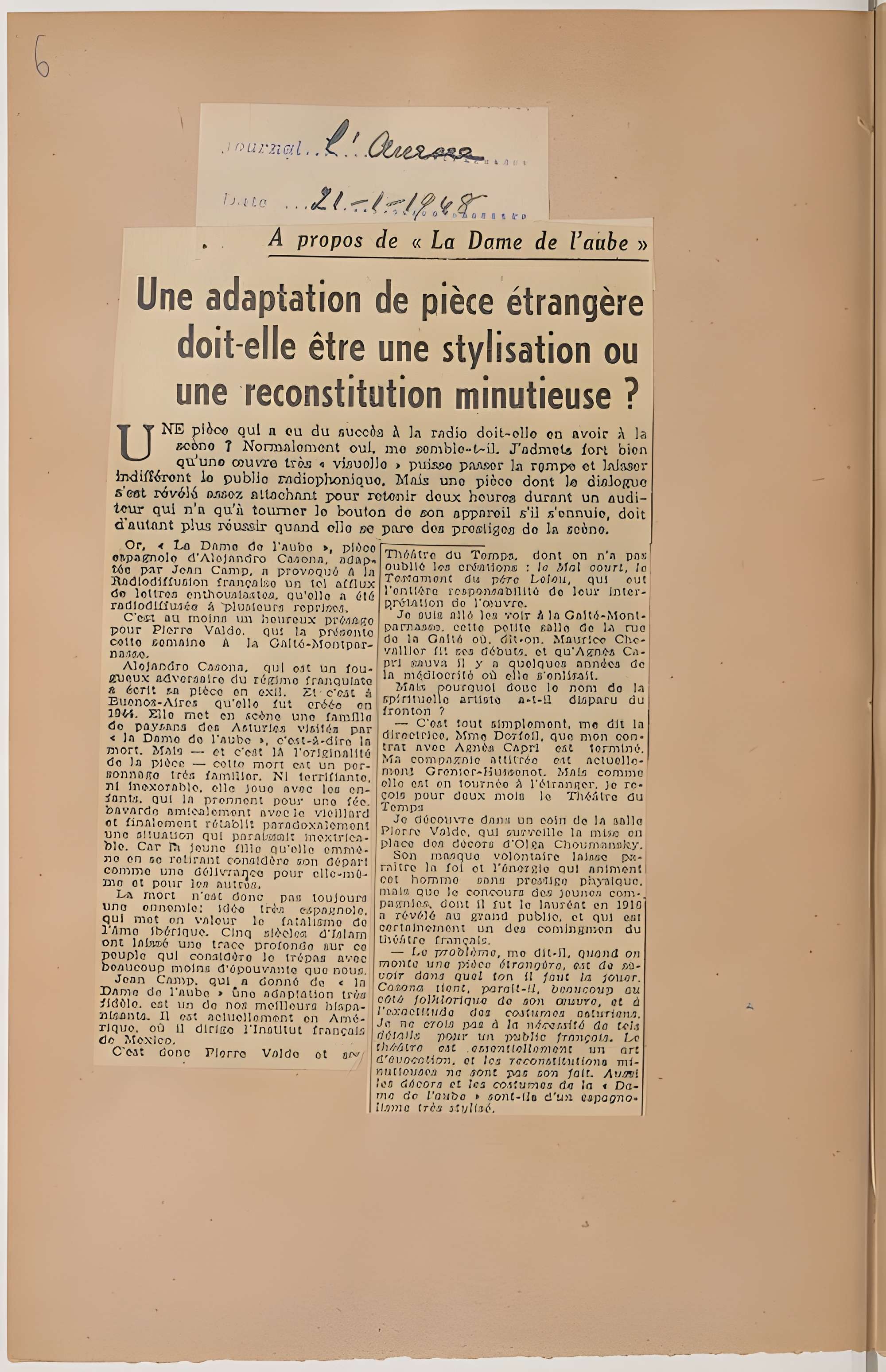 Théâtre Montparnasse ; Théâtre Montparnasse-Gaston Baty