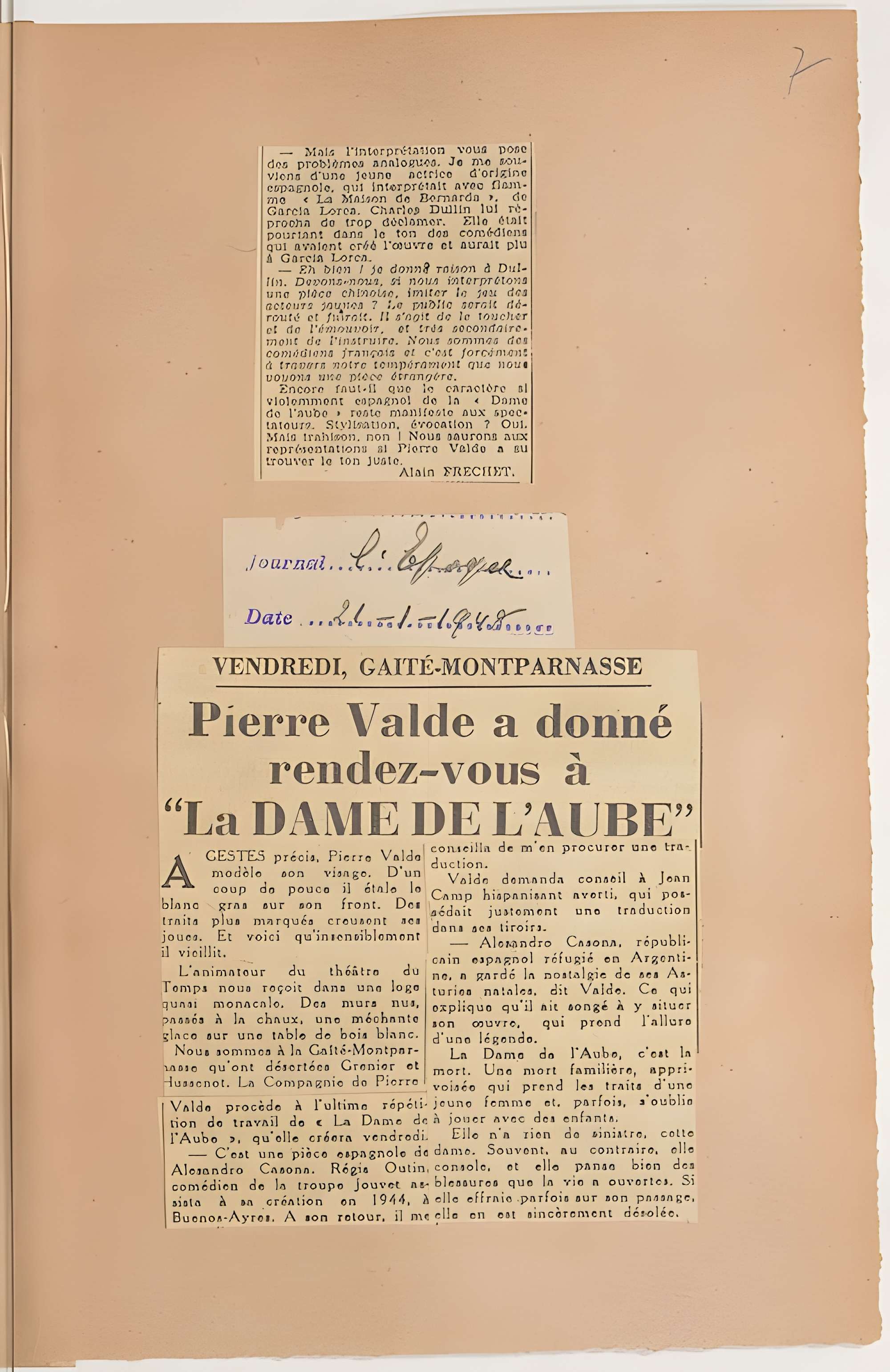 Théâtre Montparnasse ; Théâtre Montparnasse-Gaston Baty