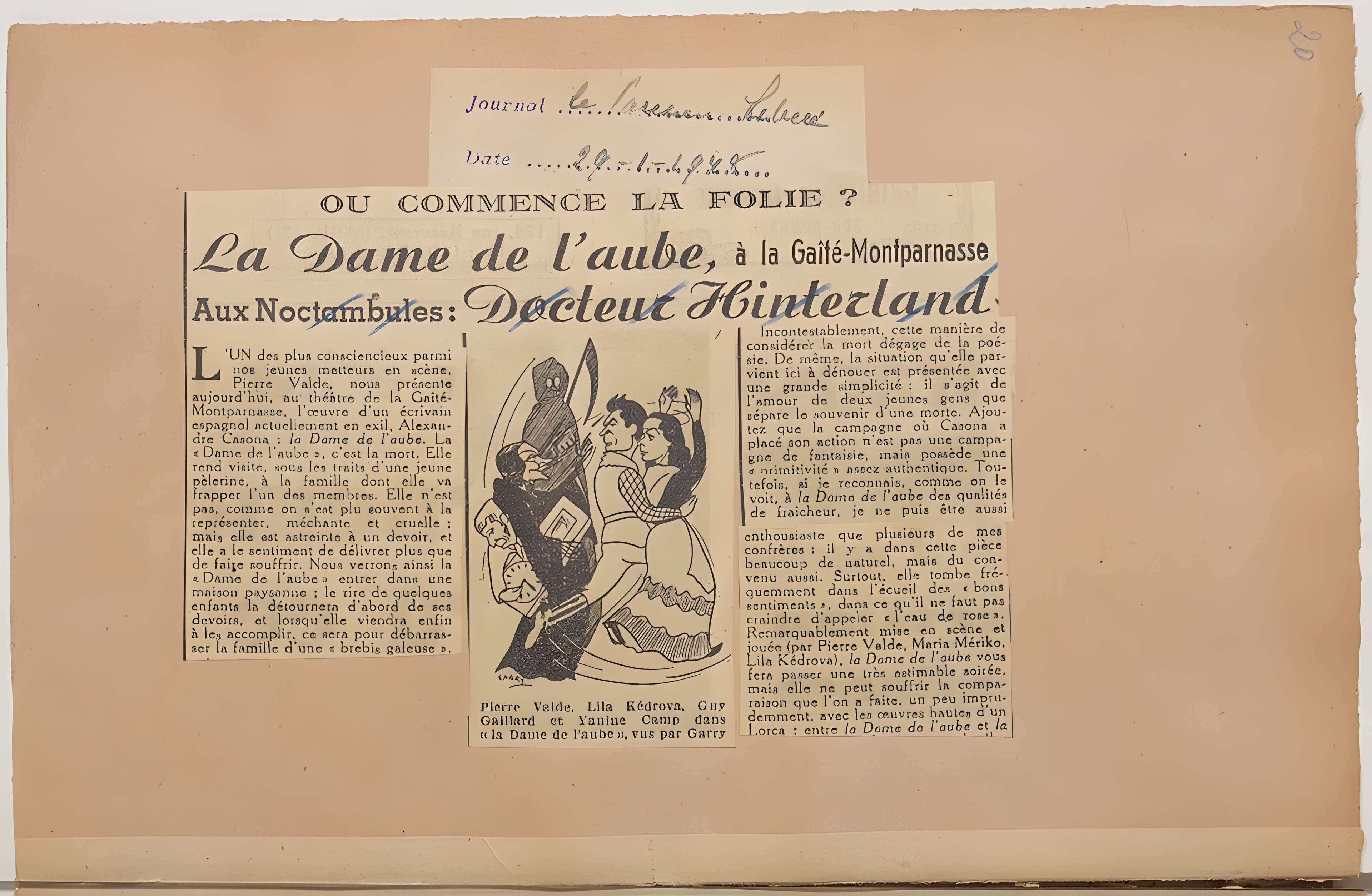 Théâtre Montparnasse ; Théâtre Montparnasse-Gaston Baty
