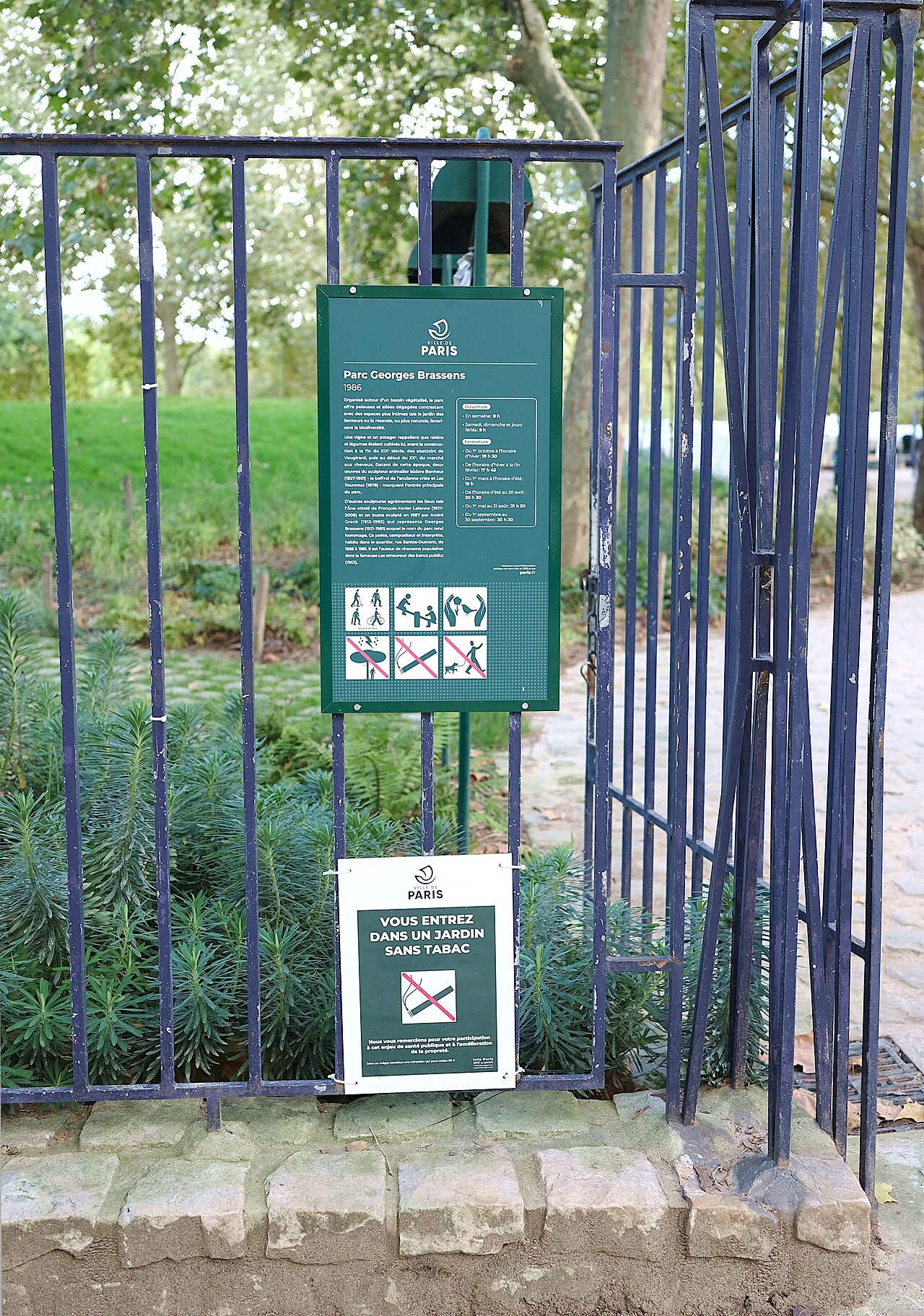 Parc Georges-Brassens - Paris 15ème