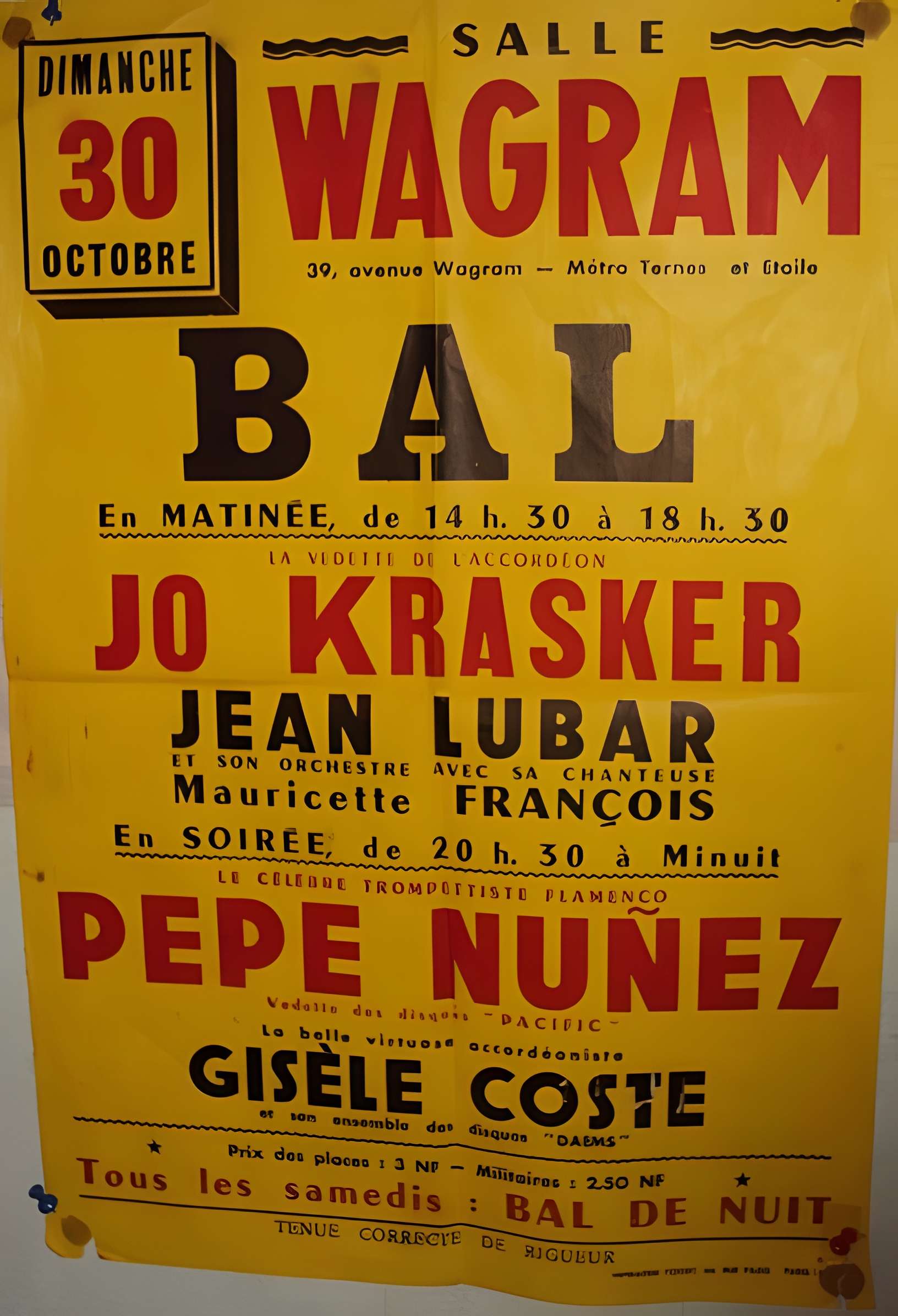 Salle Wagram à Paris