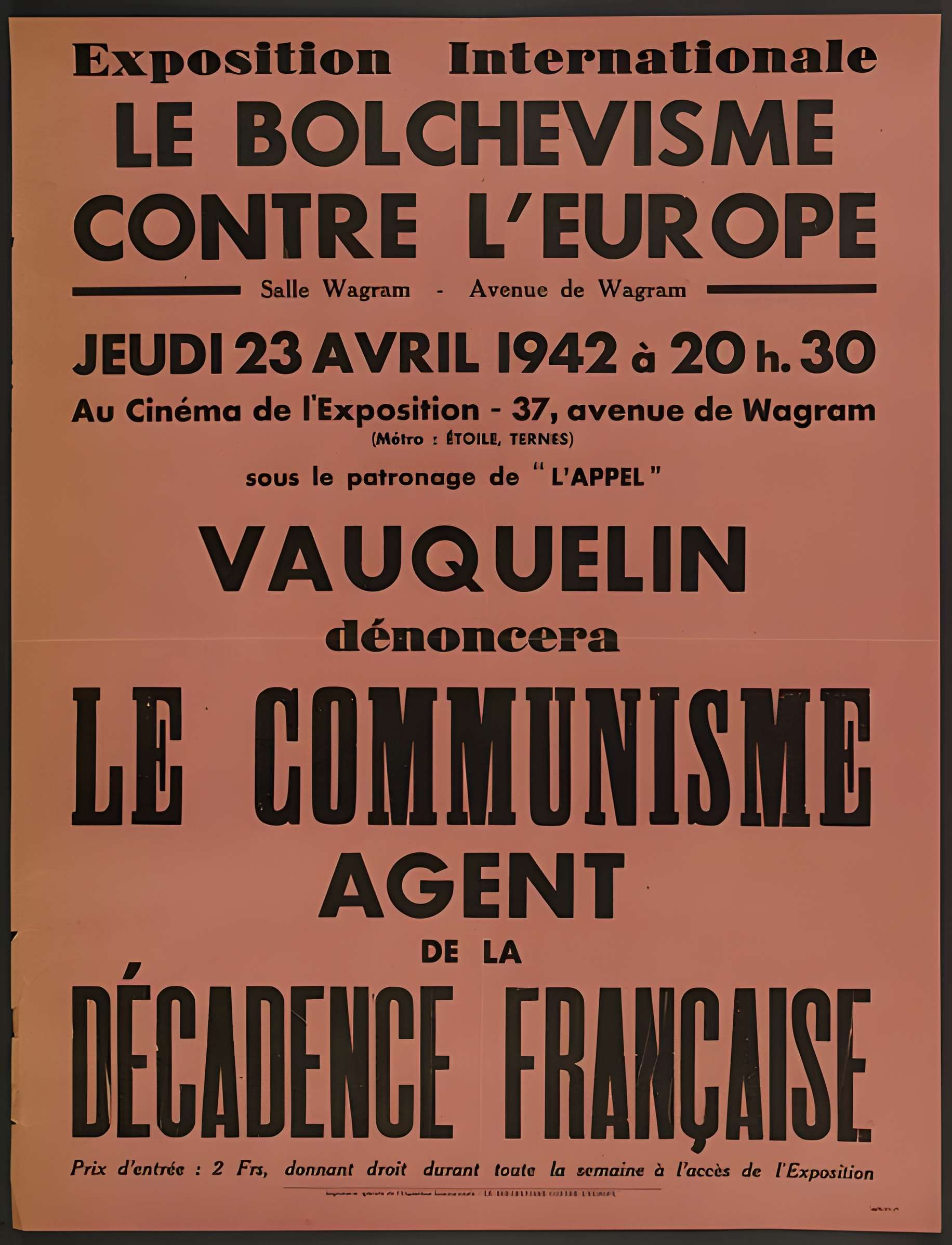 Salle Wagram à Paris