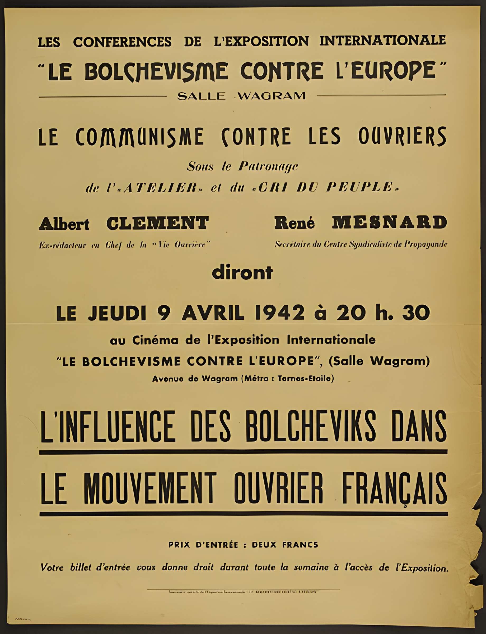 Salle Wagram à Paris