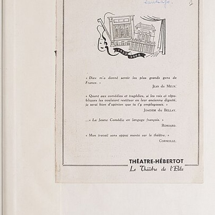 Photo de Théâtre des Arts  , actuellement théatre Hébertot