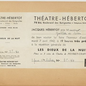 Théâtre des Arts  , actuellement théatre Hébertot