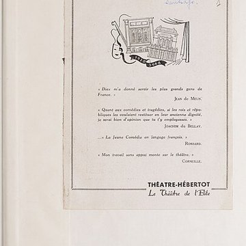 Théâtre des Arts  , actuellement théatre Hébertot