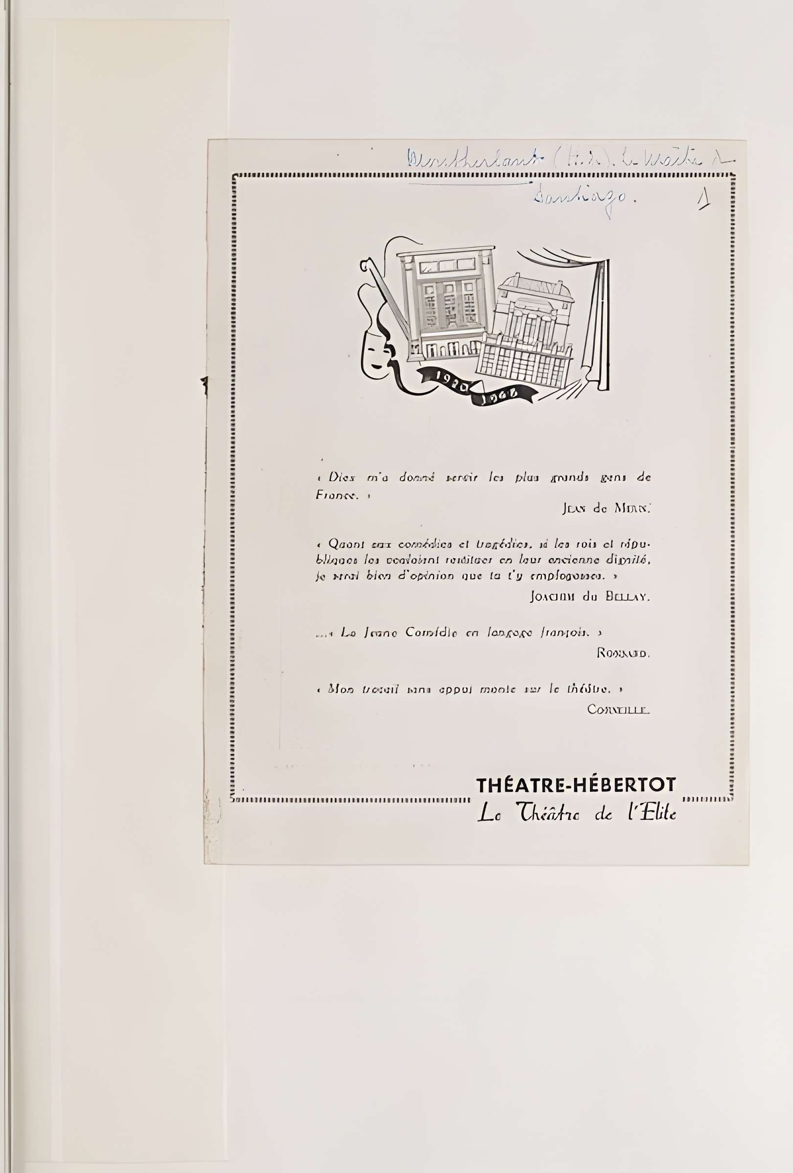 Théâtre des Arts  , actuellement théatre Hébertot