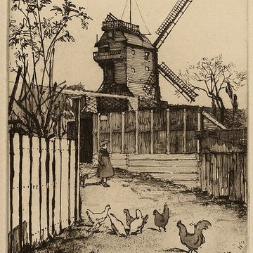 Moulin de la galette à Paris