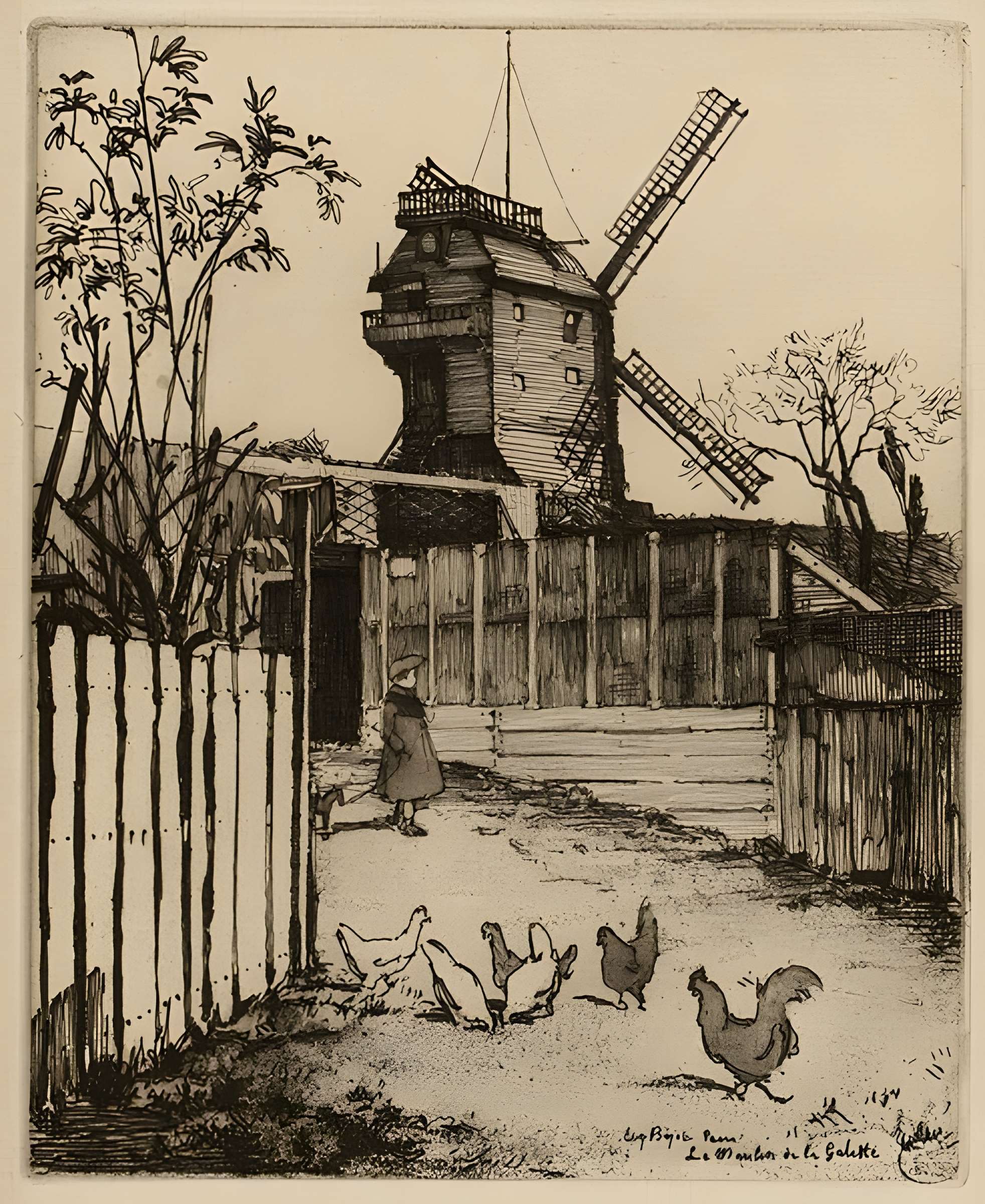 Moulin de la galette à Paris