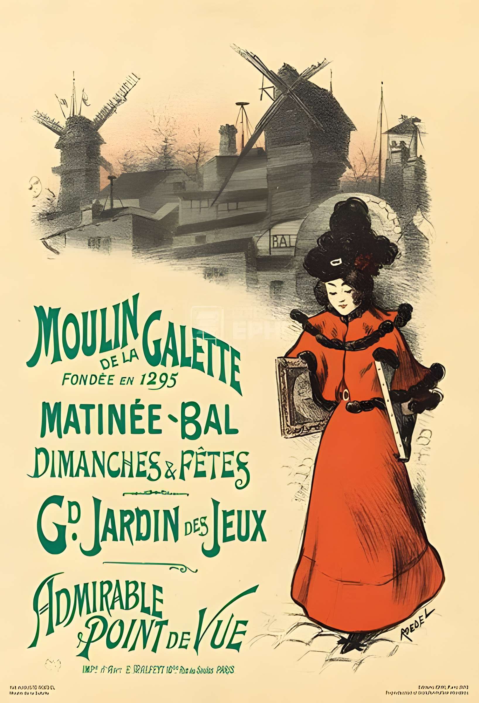 Moulin de la galette à Paris