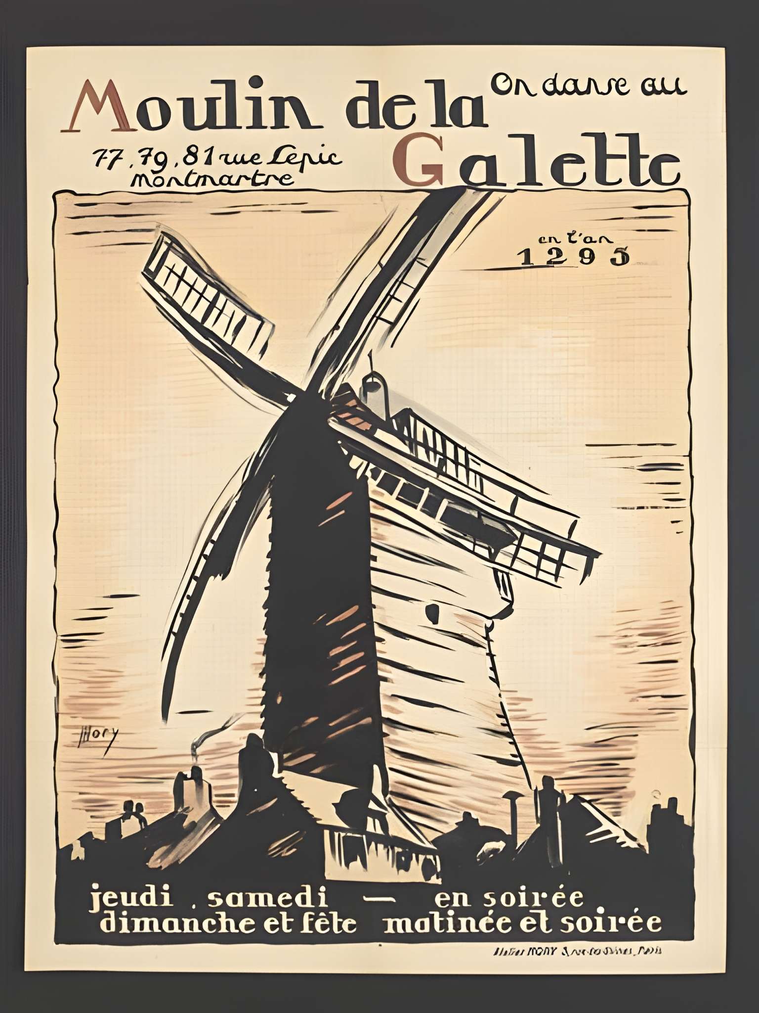 Moulin de la galette à Paris