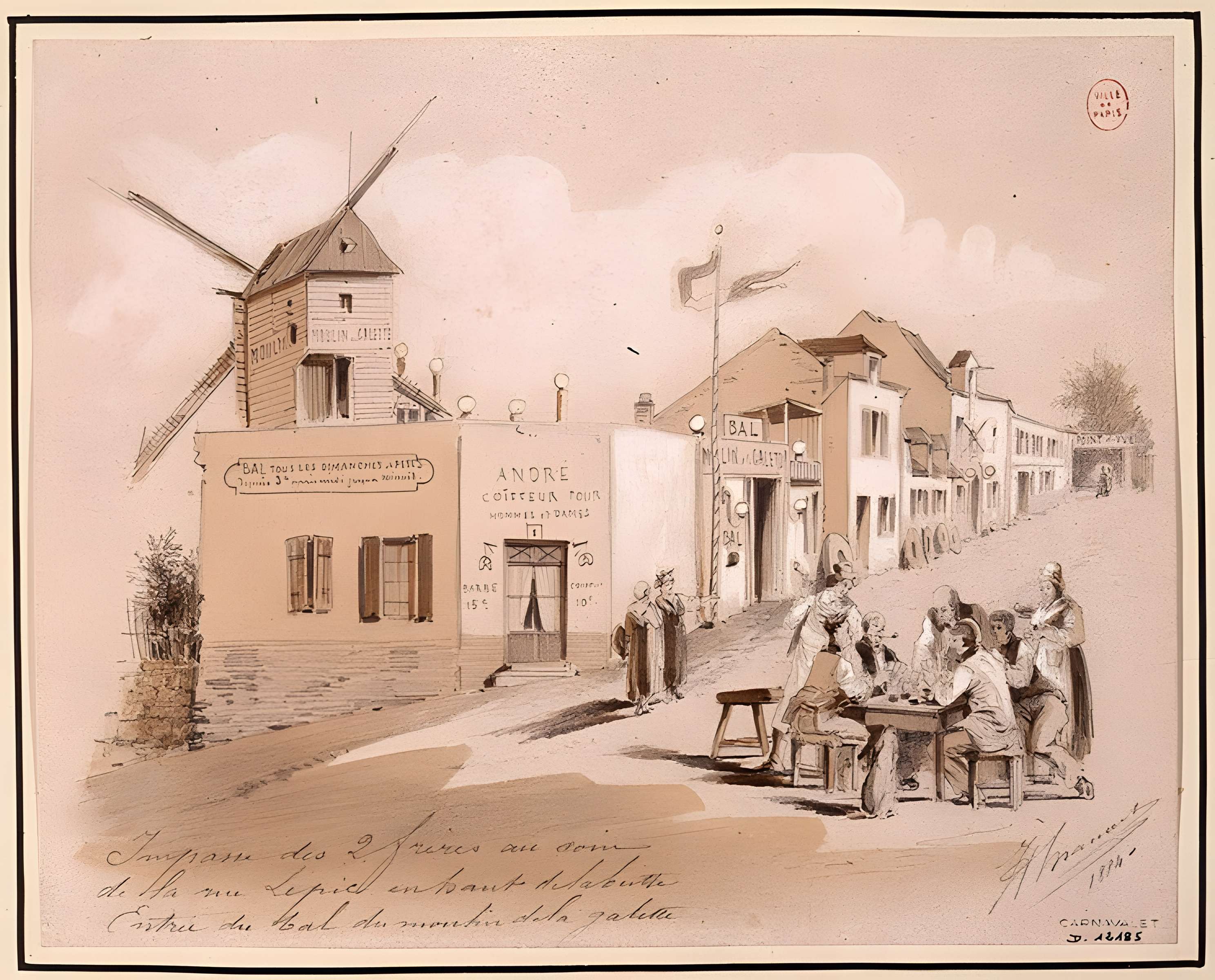 Moulin de la galette à Paris