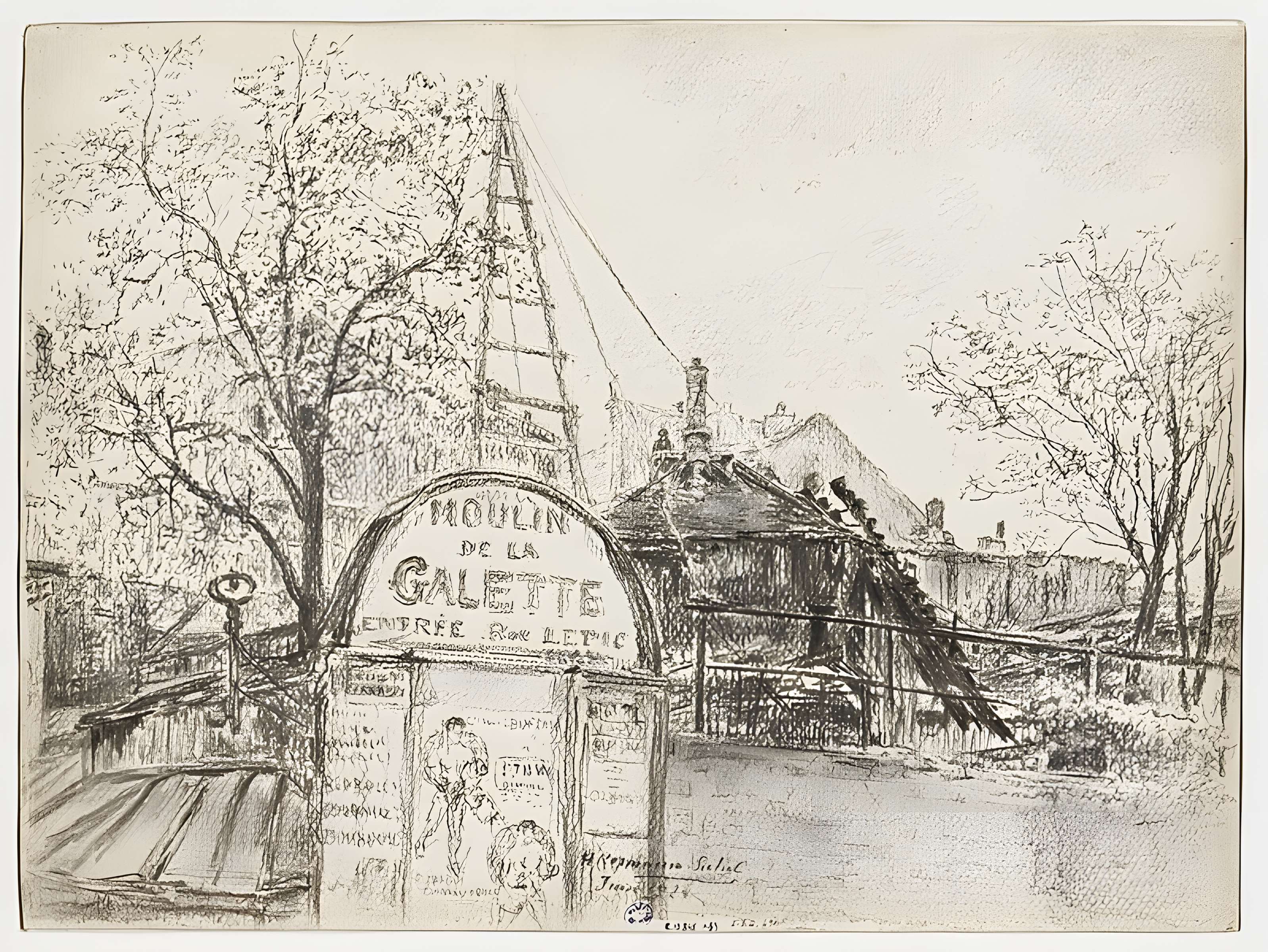 Moulin de la galette à Paris